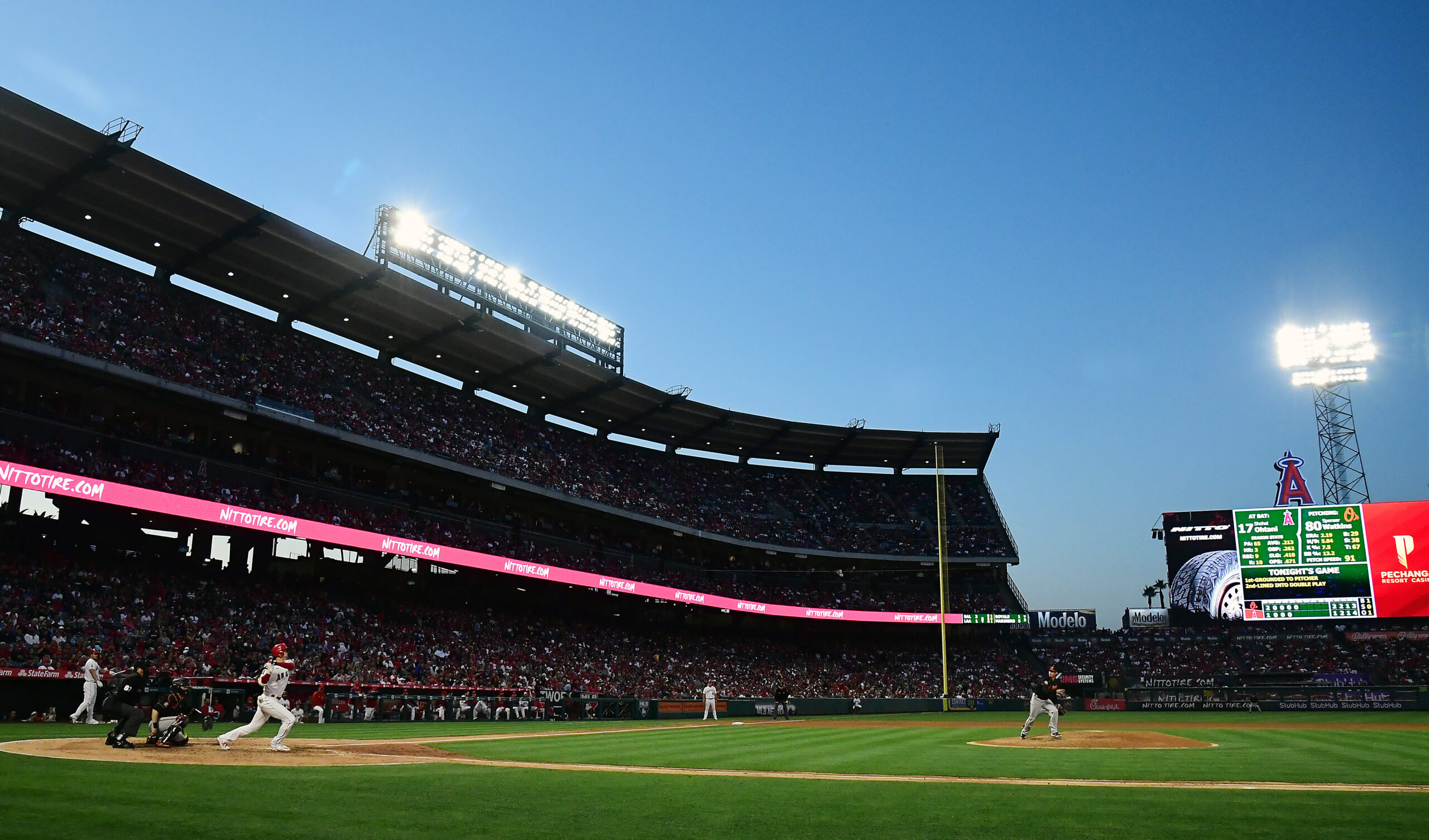 Shohei Ohtani Angel Stadium Field