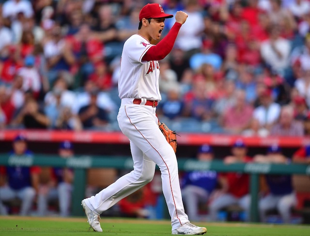 MLB: Texas Rangers at Los Angeles Angels